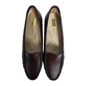 SAS Simplify Antique Wine Womens Loafers Size 10M Leather Comfortable Slip-On Sh